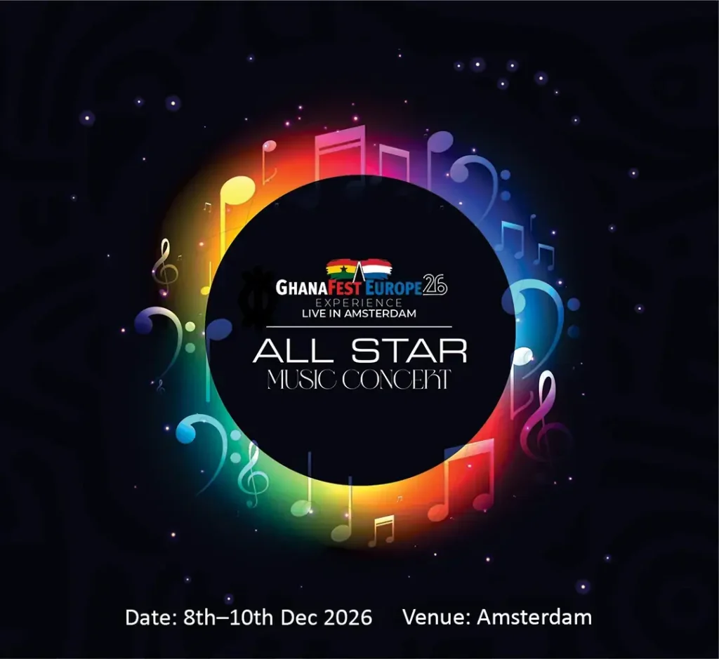 GhanaFest Europe concert, 8th–10th December 2026